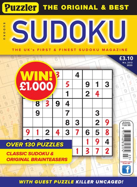 Puzzler Sudoku – June 2020