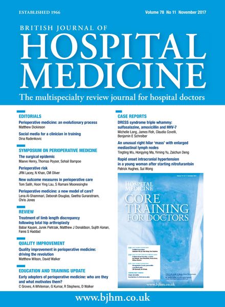 British Journal of Hospital Medicine – November 2017