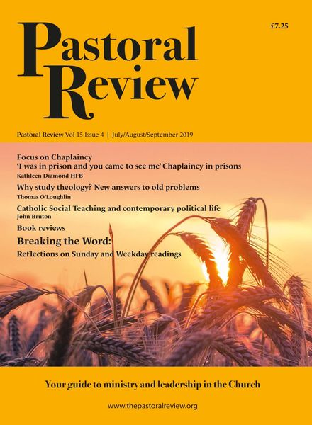 The Pastoral Review – July-August-September 2019