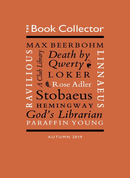 The Book Collector – Autumn 2019