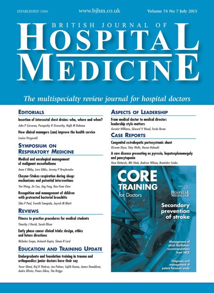 British Journal of Hospital Medicine – July 2015