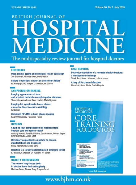 British Journal of Hospital Medicine – July 2019