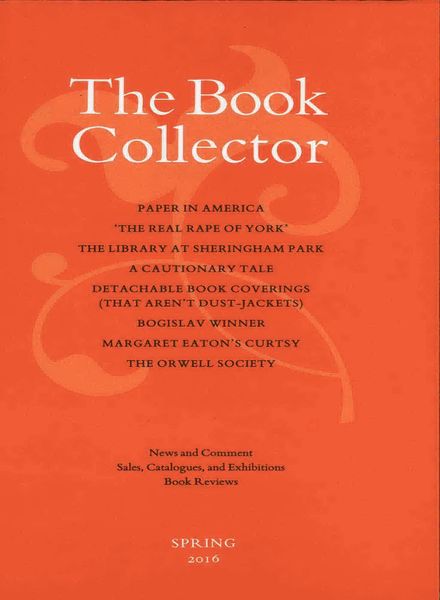 The Book Collector – Spring 2016