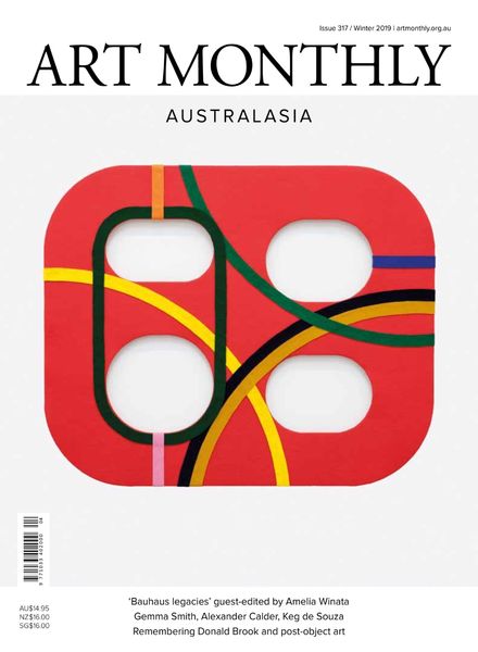 Art Monthly Australasia – Issue 317