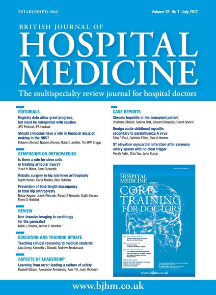 British Journal of Hospital Medicine – July 2017