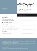 The Taxpayer – April 2014