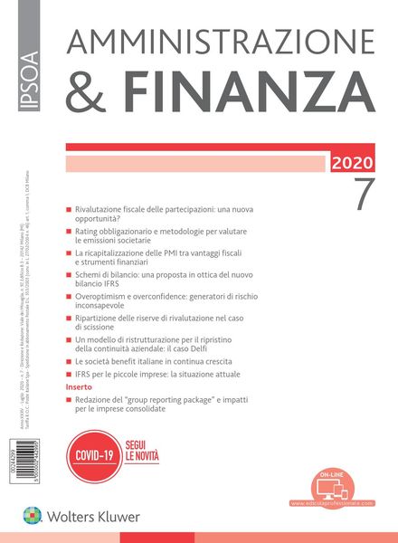 Amministrazione & Finanza – Luglio 2020