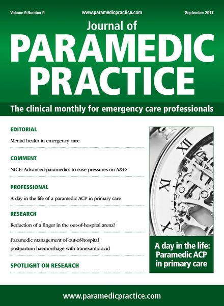 Journal of Paramedic Practice – September 2017