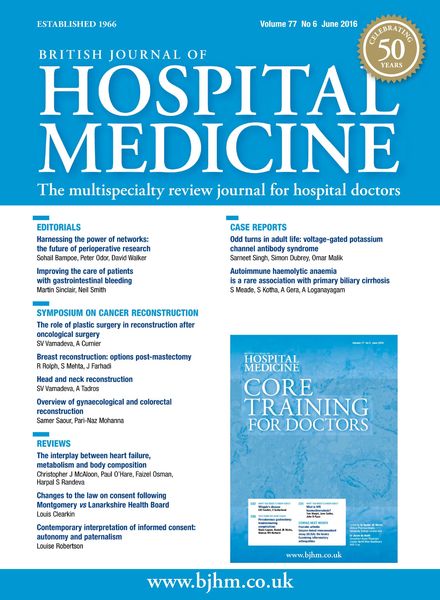 British Journal of Hospital Medicine – June 2016