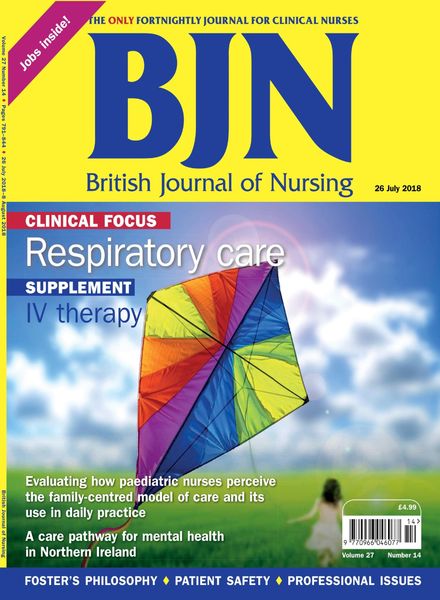 British Journal of Nursing – 26 July 2018