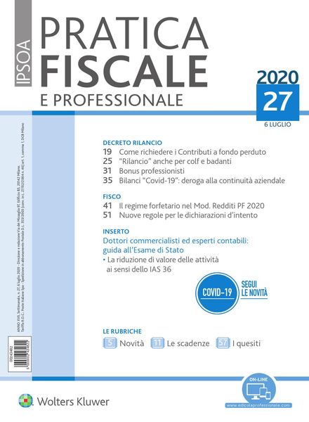 Pratica Fiscale e Professionale – 6 Luglio 2020
