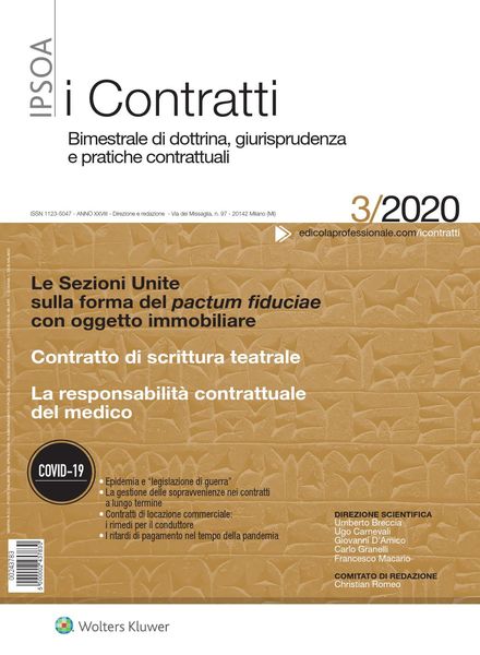 I Contratti – Maggio 2020