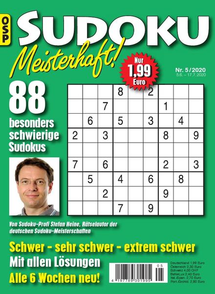 Sudoku Meisterhaft – Nr.5 2020
