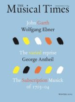 The Musical Times – Winter 2012