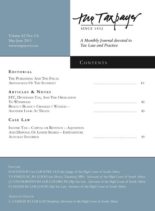 The Taxpayer – May – June 2013