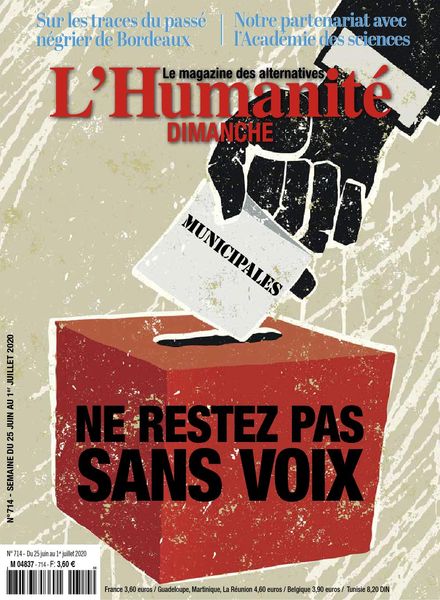 L’Humanite Dimanche – 25 Juin 2020