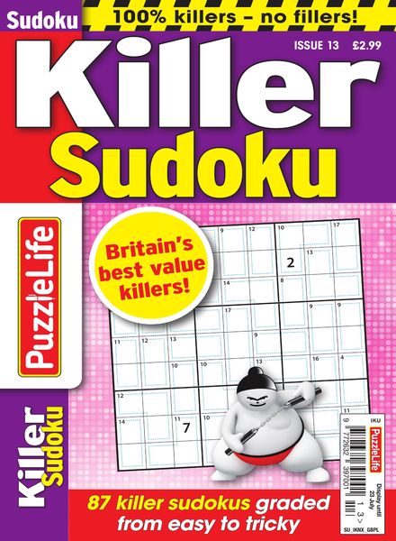 PuzzleLife Killer Sudoku – 25 June 2020