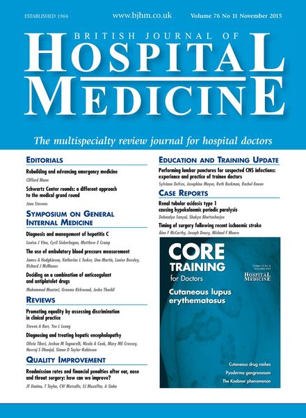 British Journal of Hospital Medicine – November 2015