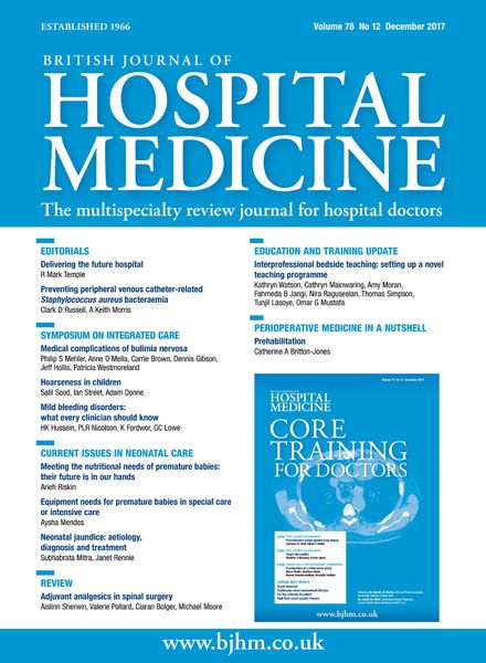 British Journal of Hospital Medicine – December 2017