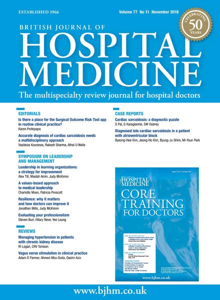 British Journal of Hospital Medicine – November 2016