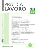 Pratica Lavoro – 27 Giugno 2020