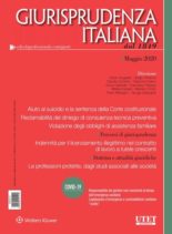 Giurisprudenza Italiana – Maggio 2020