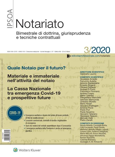 Notariato – Maggio 2020