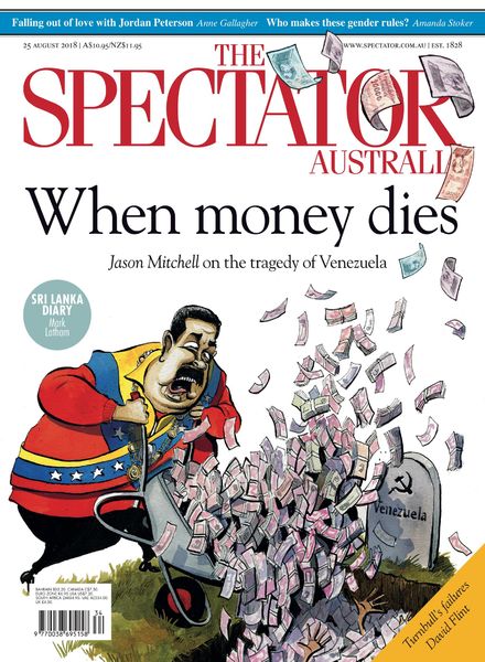 The Spectator Australia – 25 August 2018