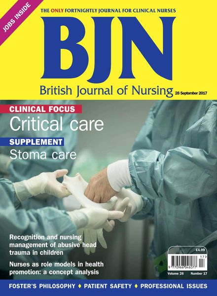 British Journal of Nursing – 28 September 2017
