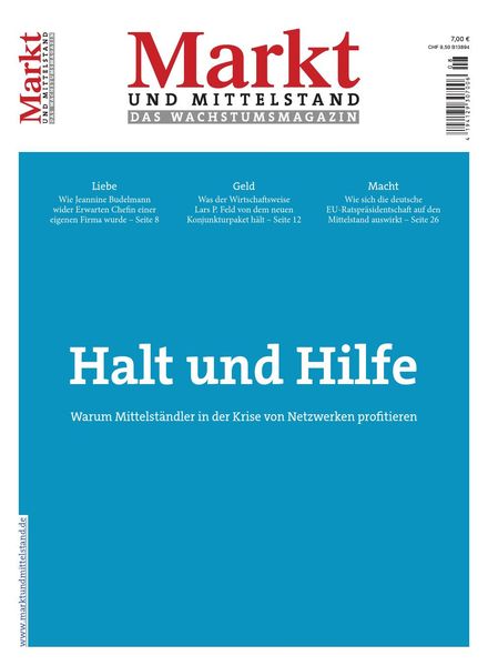 Markt und Mittelstand – Juli-August 2020