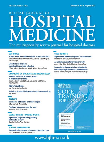 British Journal of Hospital Medicine – August 2017