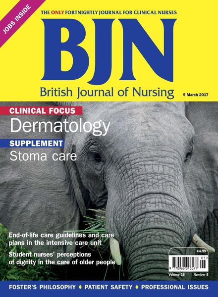 British Journal of Nursing – 9 March 2017