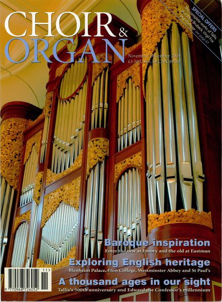 Choir & Organ – November-December 2005