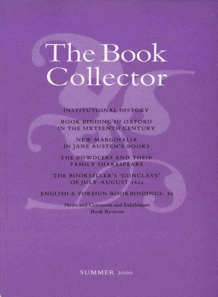 The Book Collector – Summer 2000