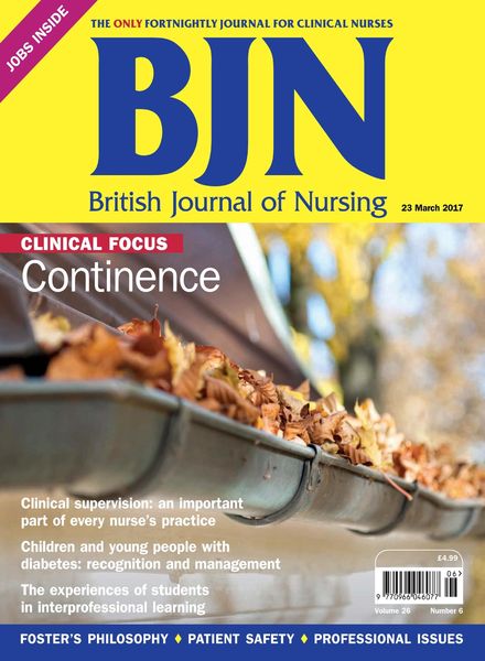 British Journal of Nursing – 23 March 2017
