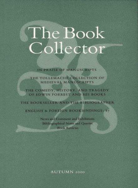 The Book Collector – Autumn 2000