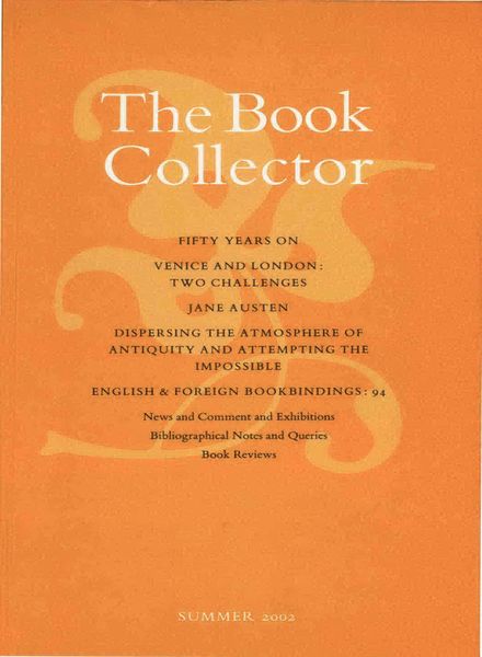 The Book Collector – Summer 2002