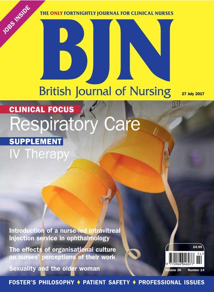 British Journal of Nursing – 27 July 2017