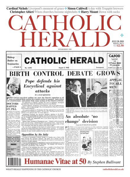 The Catholic Herald – 20 July 2018