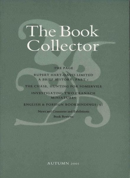 The Book Collector – Autumn 2001