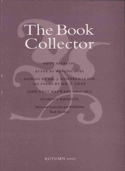 The Book Collector – Autumn 2002