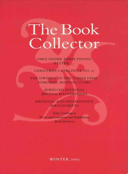 The Book Collector – Winter, 2005