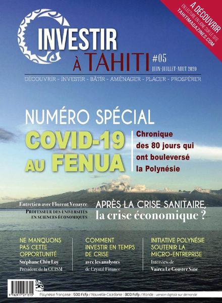 Investir a Tahiti – Juin-Aout 2020