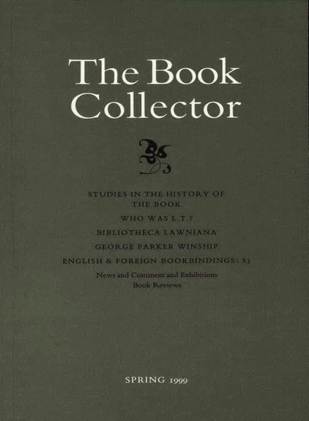 The Book Collector – Spring 1999