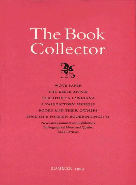 The Book Collector – Summer 1999