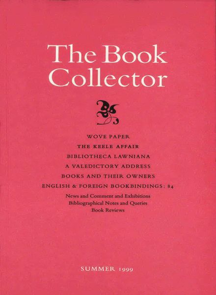 The Book Collector – Summer 1999