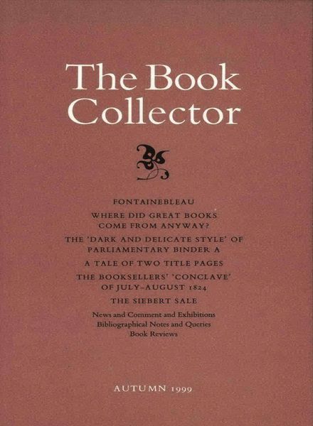 The Book Collector – Autumn 1999