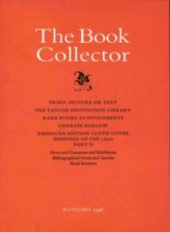 The Book Collector – Autumn 1998