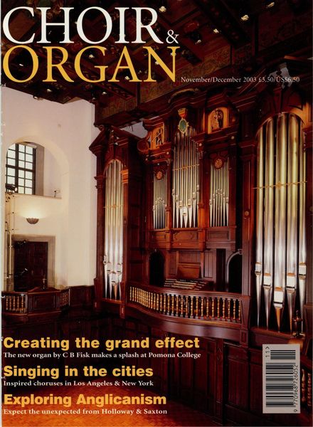 Choir & Organ – November-December 2003