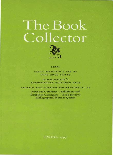 The Book Collector – Spring 1997